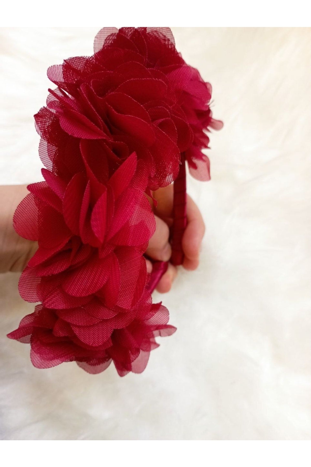 3d Çiçekli Taç Toka Kız Çocuk Yetişkin Çember Toka El Emeği Özel Üretim – Taç