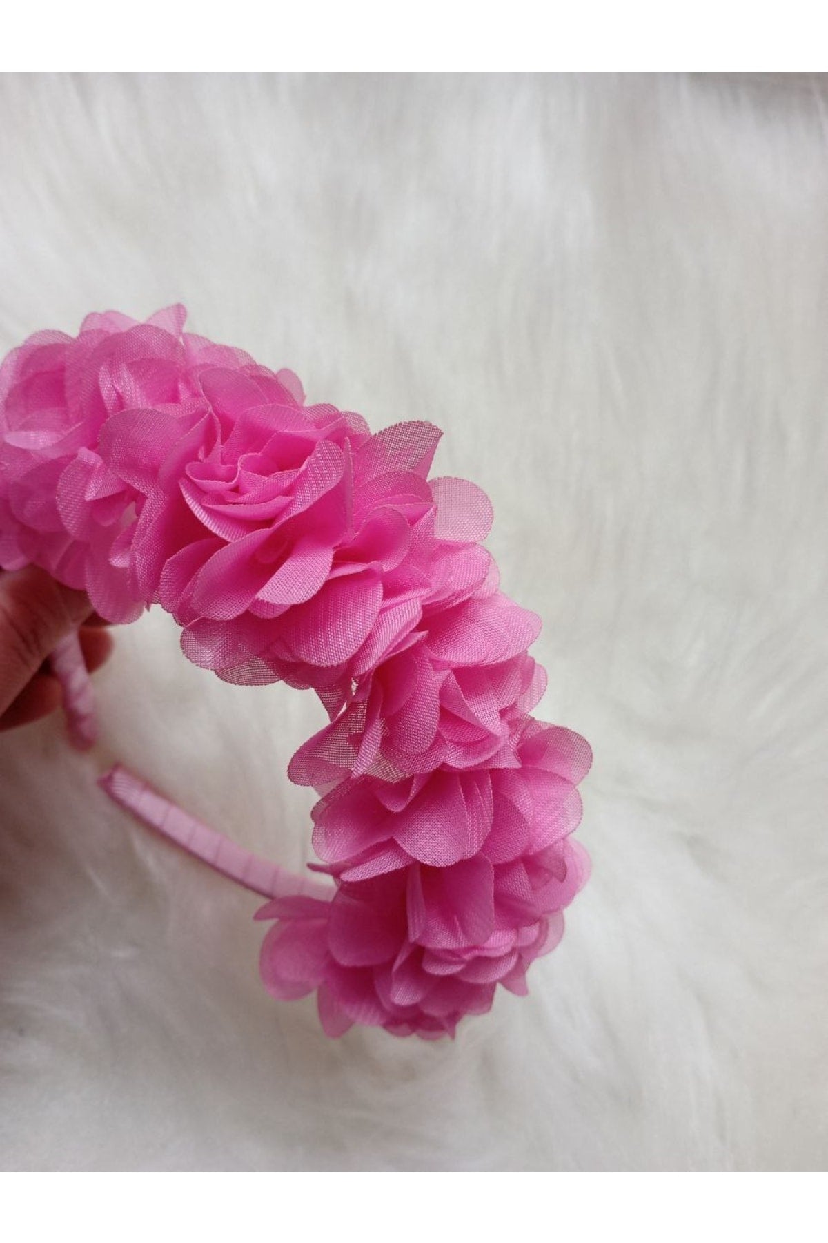 3d Çiçekli Taç Toka Kız Çocuk Yetişkin Çember Toka El Emeği Özel Üretim – Taç