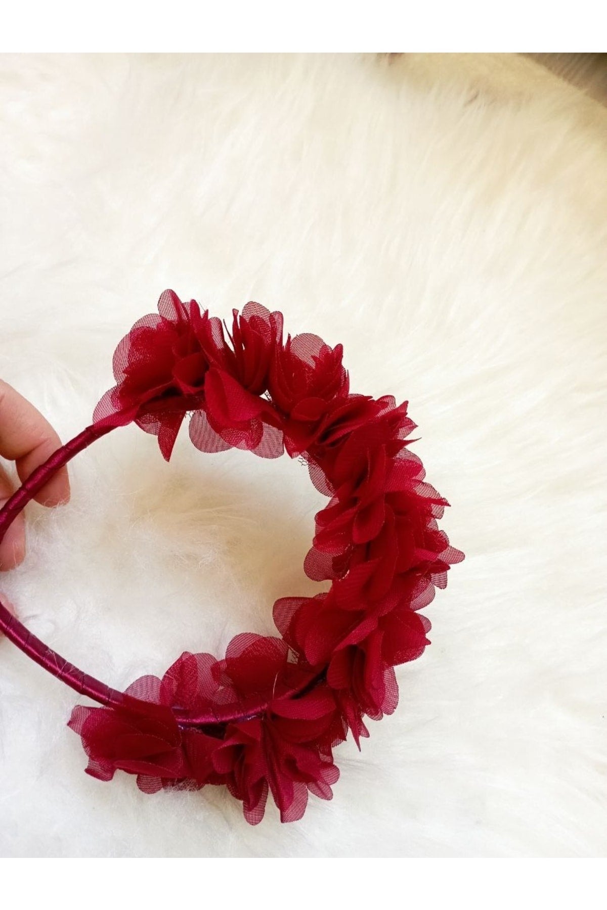 3d Çiçekli Taç Toka Kız Çocuk Yetişkin Çember Toka El Emeği Özel Üretim – Taç