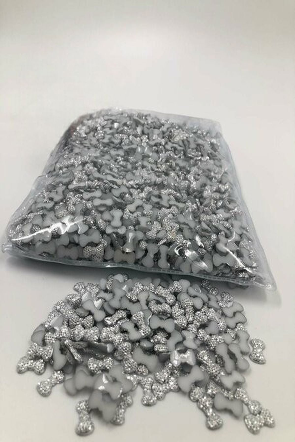 50 Adet Papyon Kesim Taş – 7x12 mm, Dekoratif ve El Sanatları İçin Pratik Set